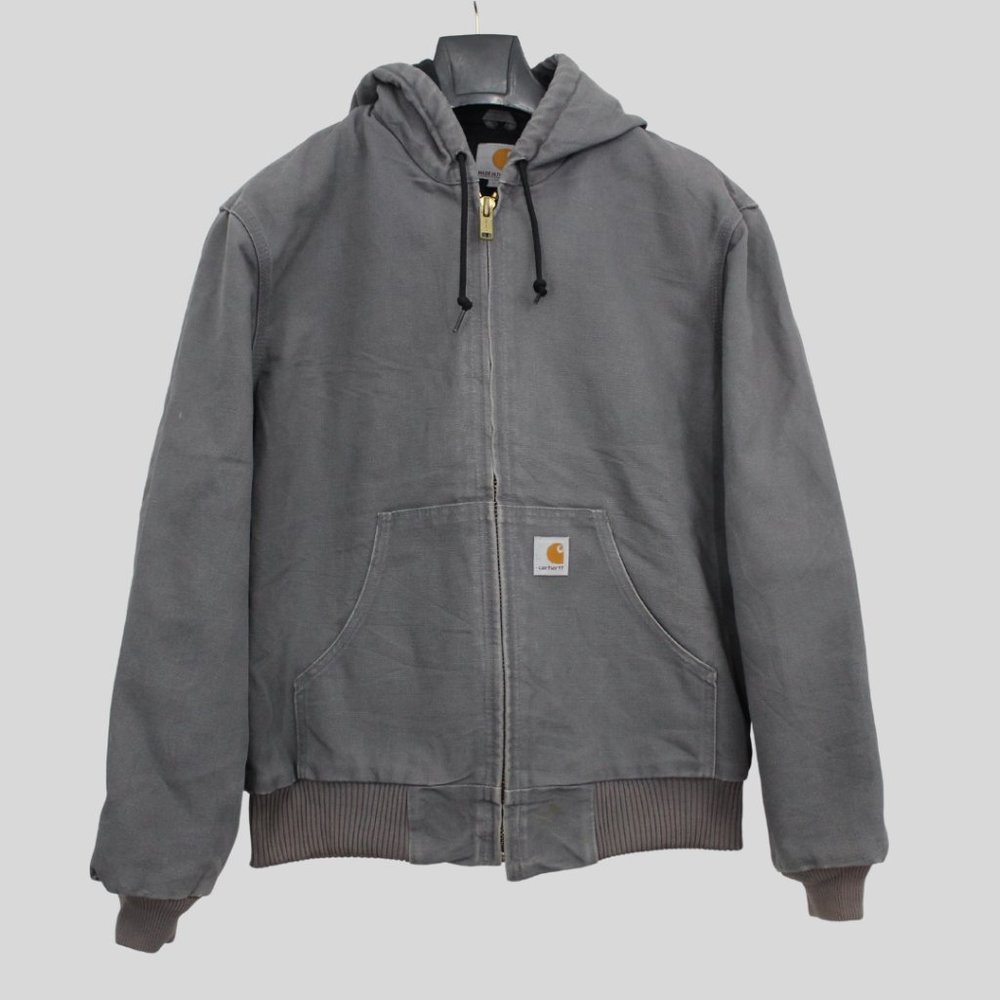Vintage Carhartt stone Grey quilted made in the USA jacket